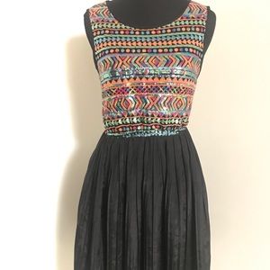 Black sequin dress